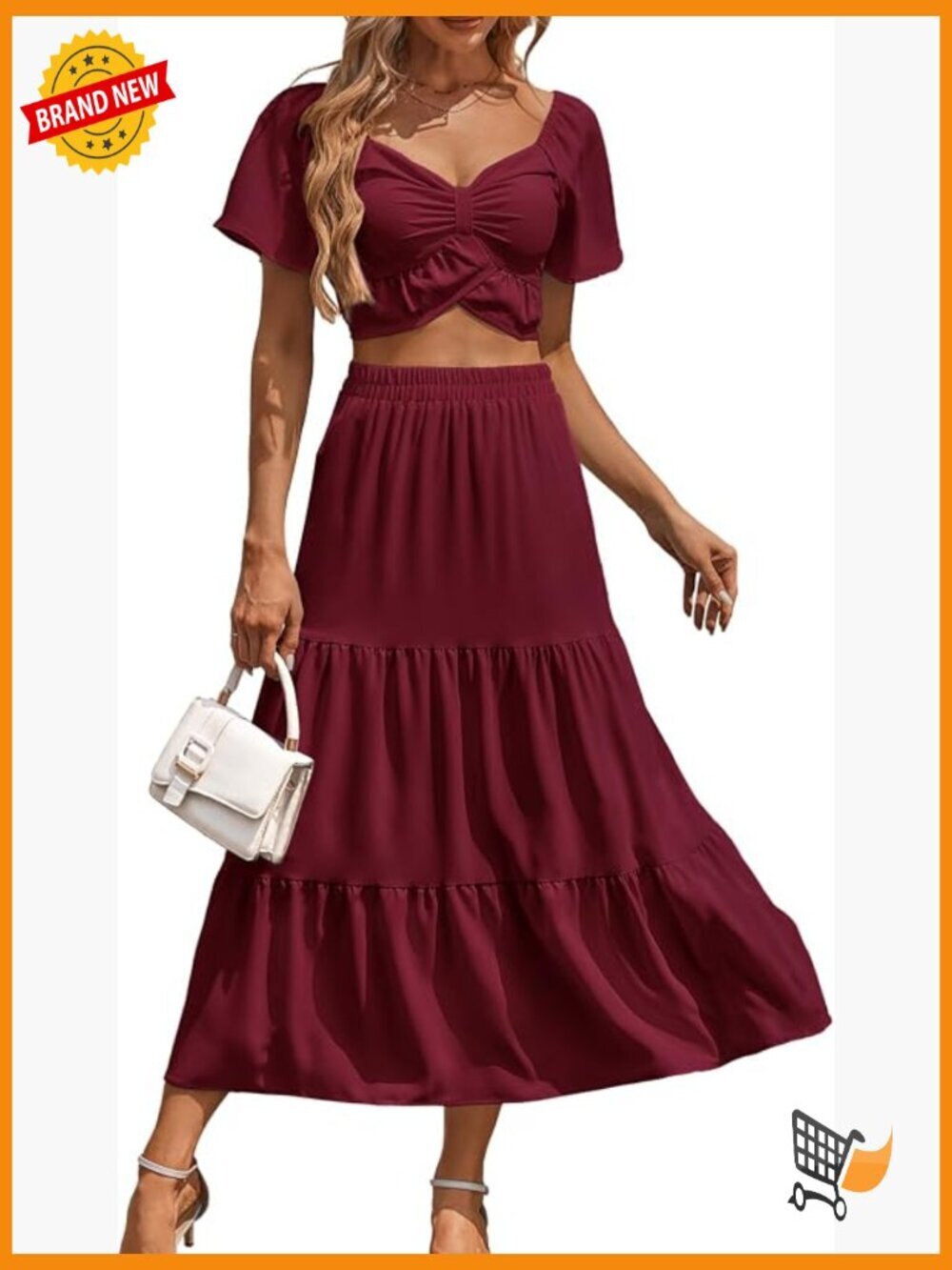 2 Piece Skirt Set Floral Cruise Outfit Boho Summer Beach Dress